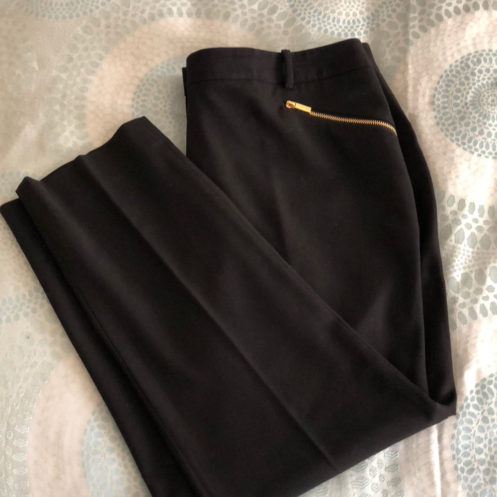 CALVIN KLEIN Ladies Zipper Accent Belt Trousers